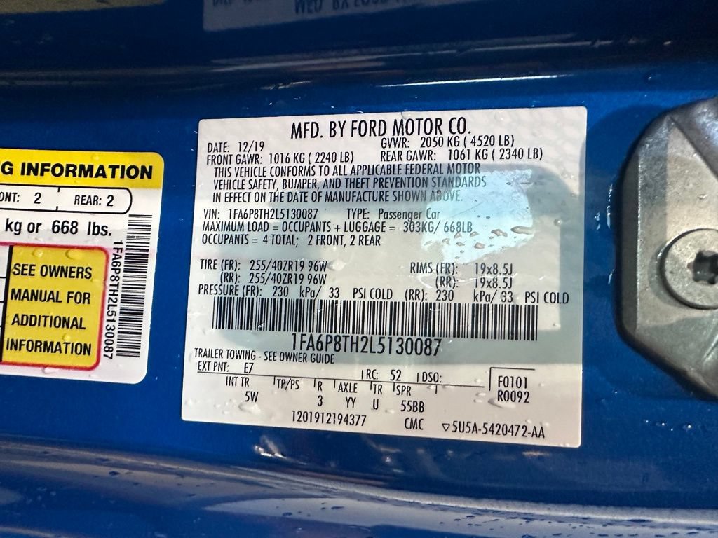 Used 2020 Ford Mustang Premium w/ Equipment Group 201A RWD image 32