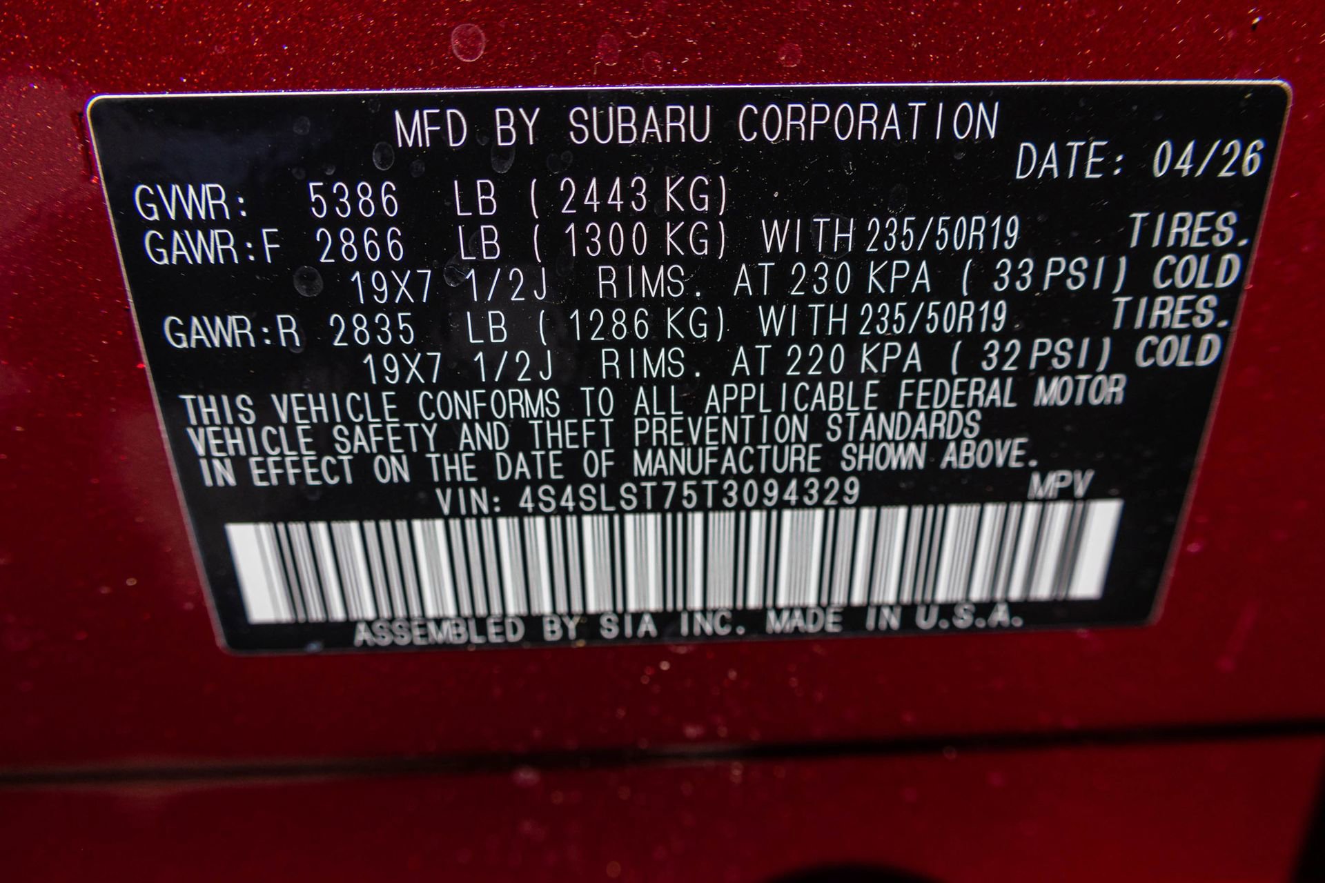 New 2026 Subaru Forester Touring AWD/4WD image 35