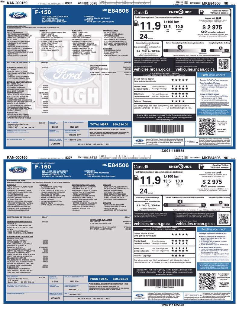 Used 2021 Ford F150 XLT w/ Equipment Group 301A Mid image 4