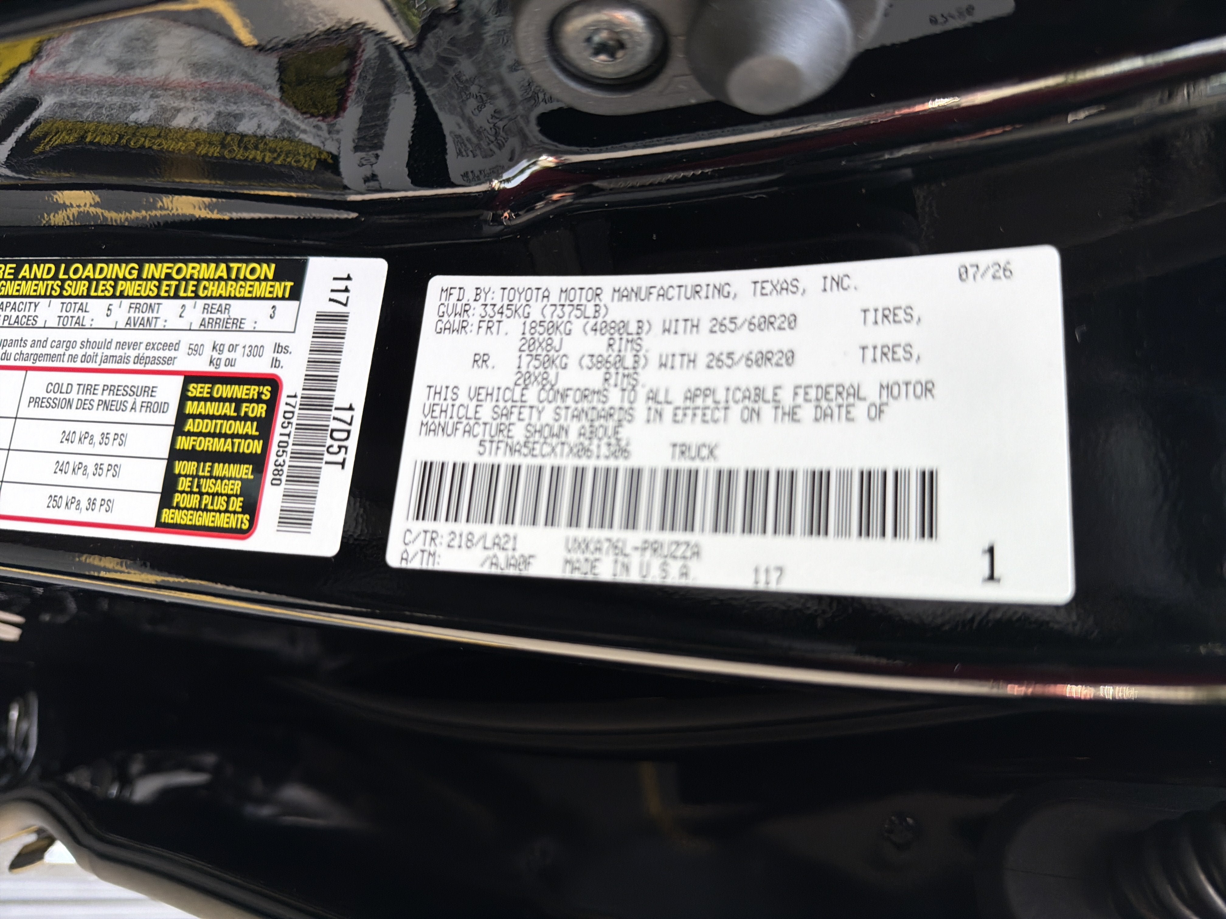 New 2026 Toyota Tundra Platinum AWD/4WD image 14