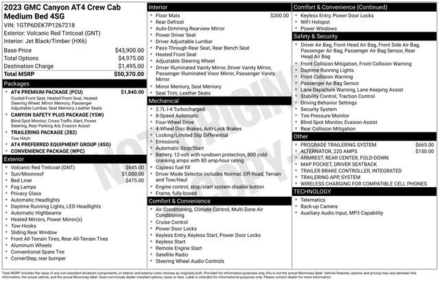 Used 2023 GMC Canyon AT4 w/ AT4 Premium Package image 7