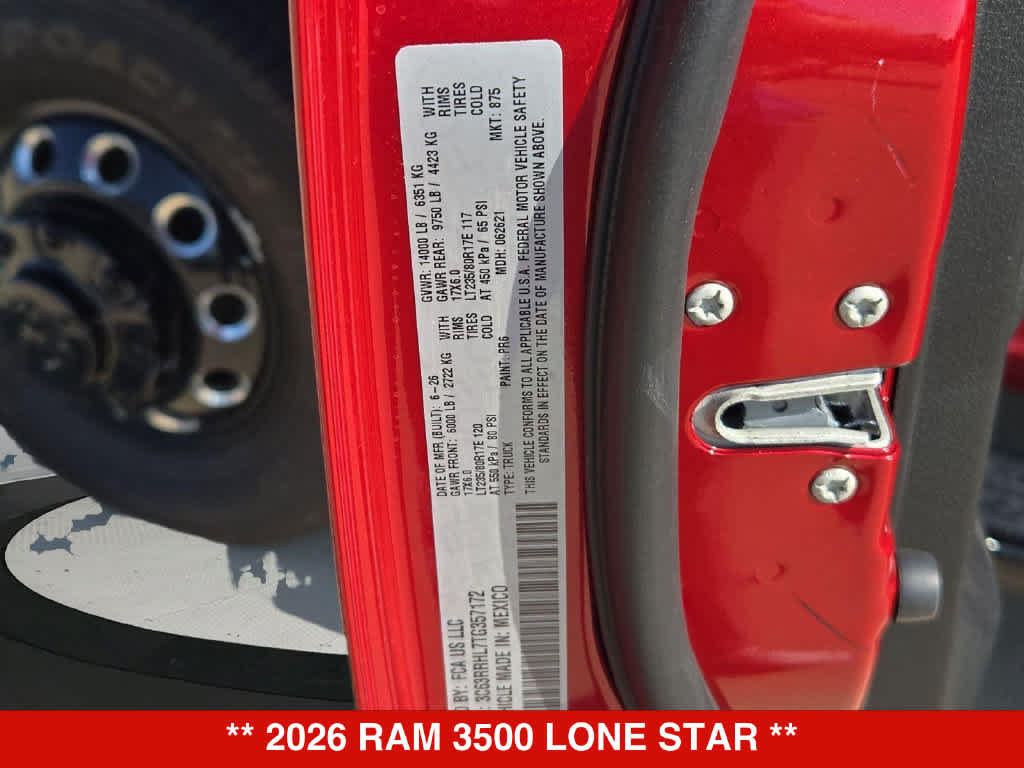 New 2026 RAM 3500 Lone Star AWD/4WD image 36