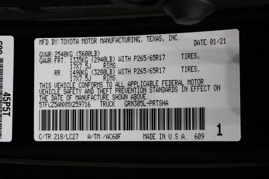 Used 2021 Toyota Tacoma TRD Sport w/ TRD Premium Sport Package image 37