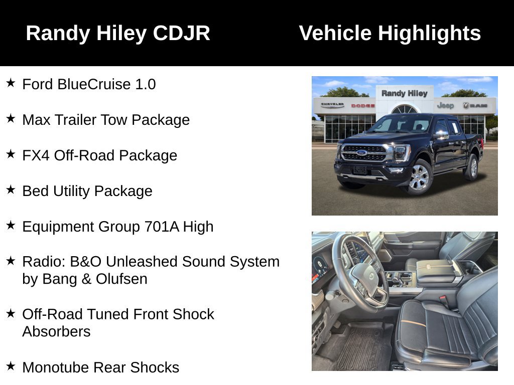 Used 2023 Ford F150 Platinum w/ Equipment Group 701A High AWD/4WD image 5