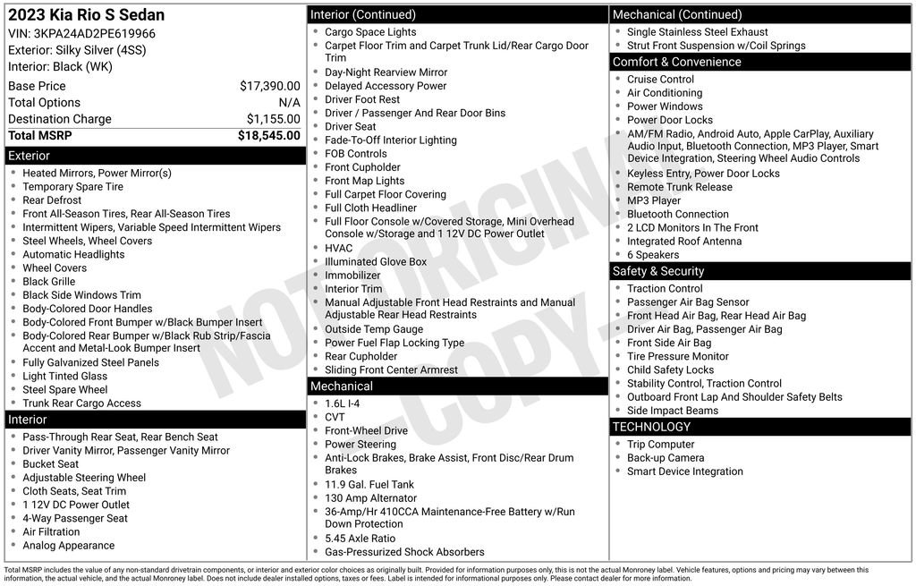 Used 2023 Kia Rio S image 27