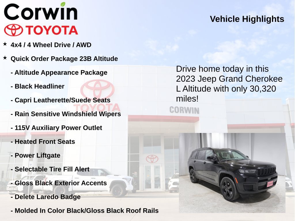 Used 2023 Jeep Grand Cherokee L Laredo AWD/4WD image 7