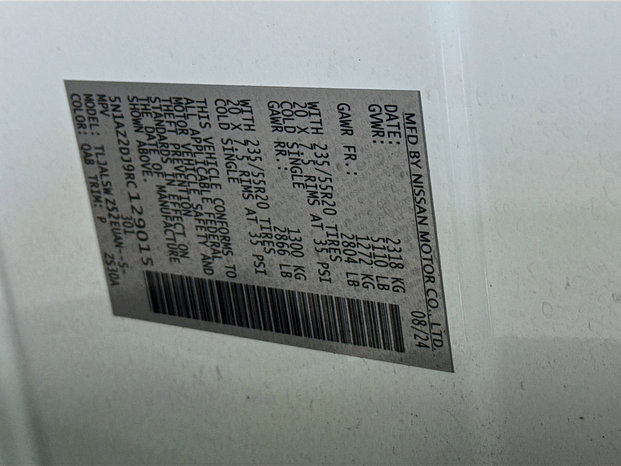 Used 2024 Nissan Murano Platinum w/ Cargo Package image 40