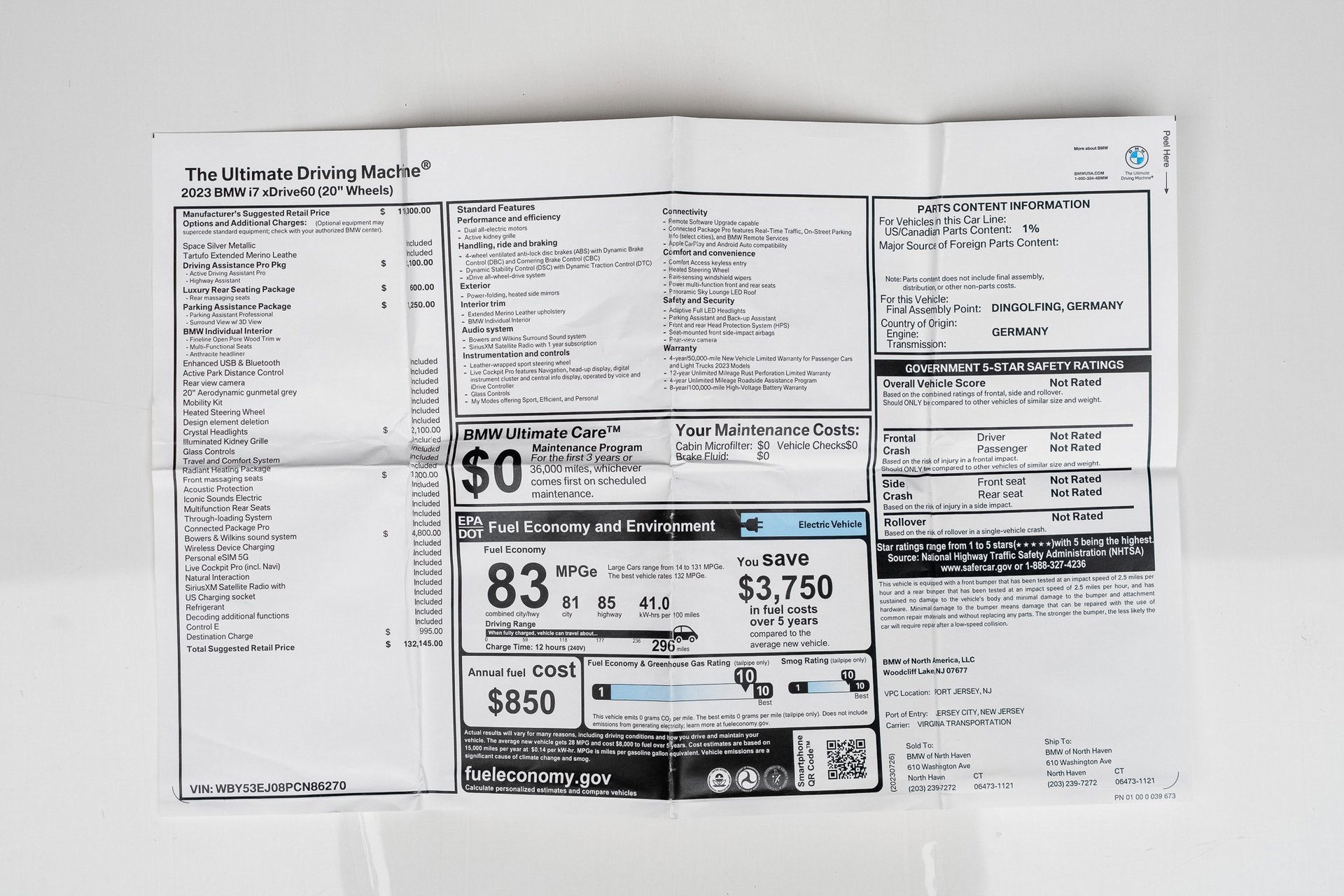 Used 2023 BMW i7 xDrive60 image 80