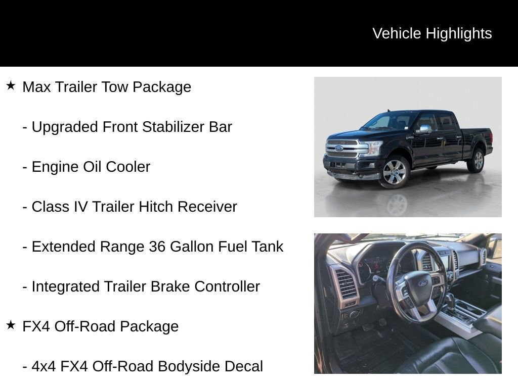 Used 2020 Ford F150 Platinum w/ Technology Package image 6