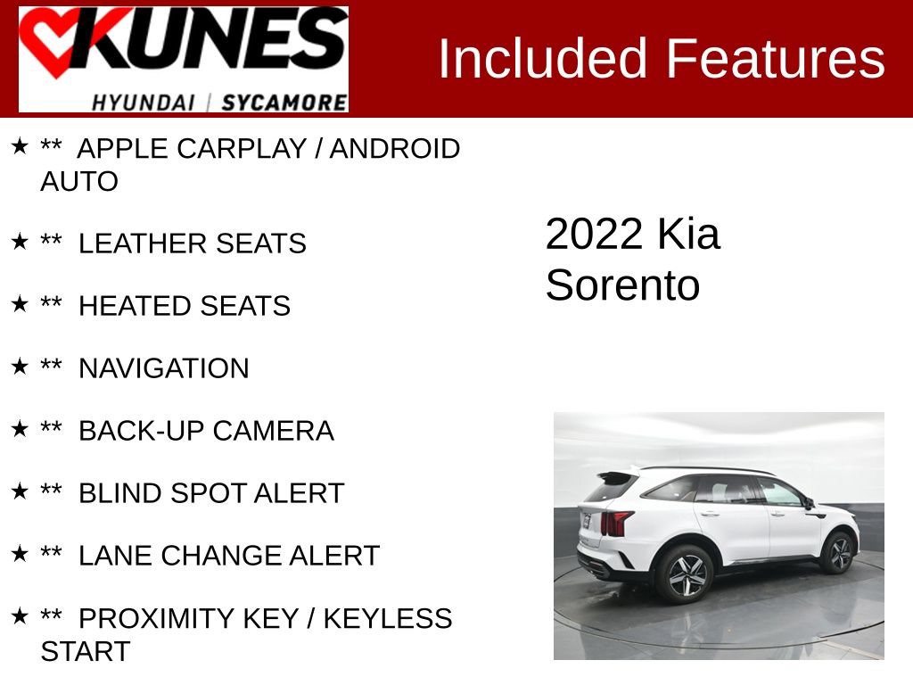 Used 2022 Kia Sorento S FWD image 2
