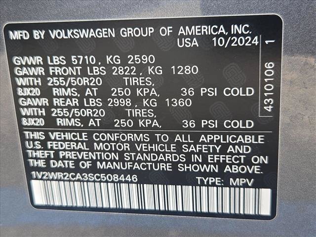 Used 2025 Volkswagen Atlas SE FWD image 25