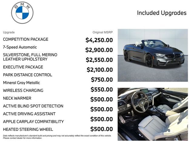 Used 2018 BMW M4 Convertible w/ Competition Package image 3