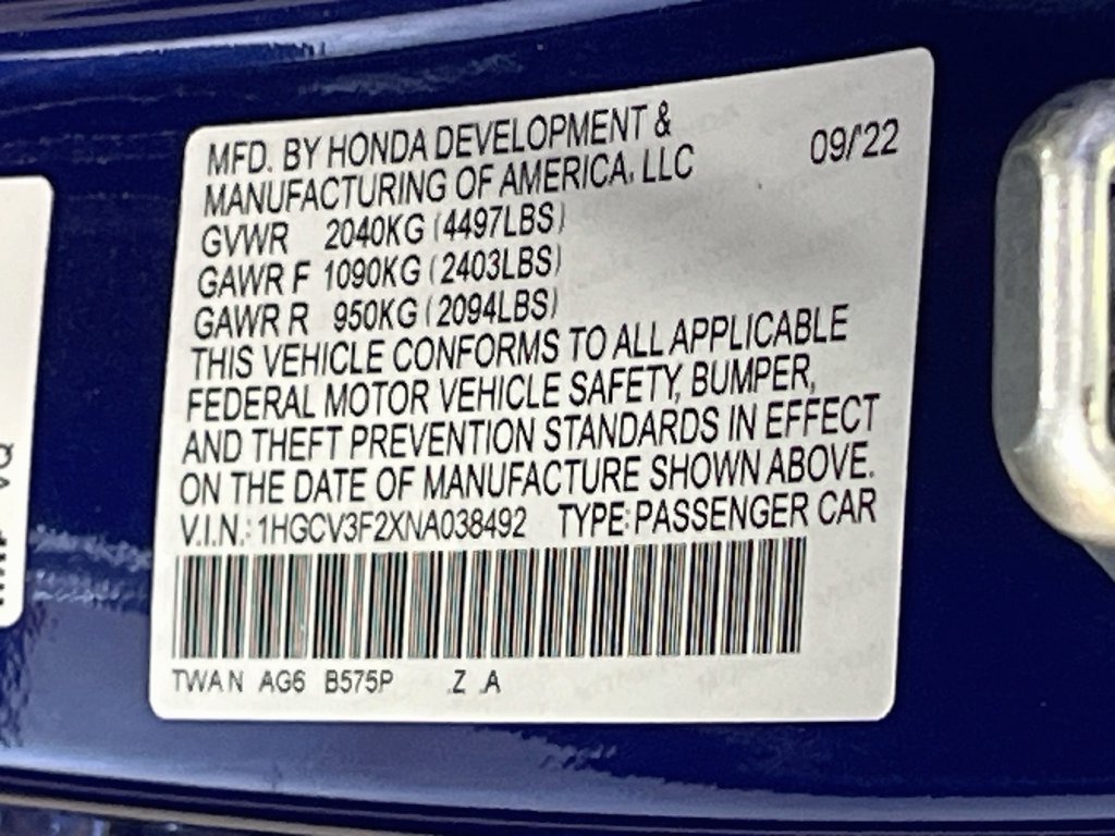 Used 2022 Honda Accord Sport image 29