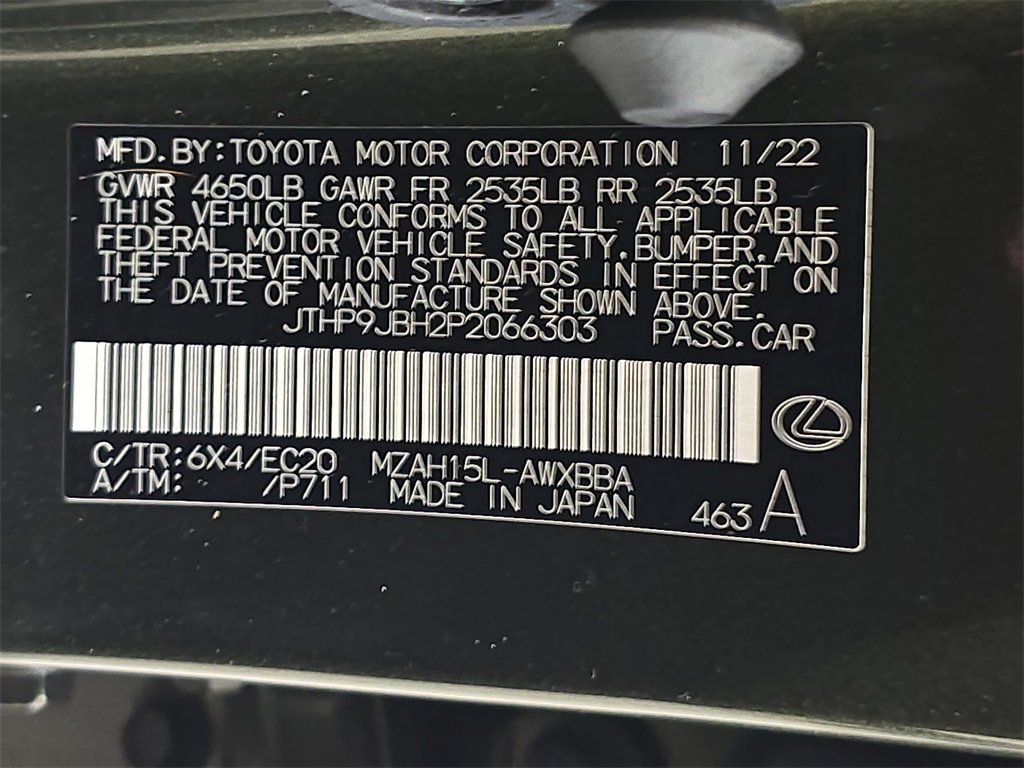 Certified 2023 Lexus UX 250h AWD w/ Premium Package image 39