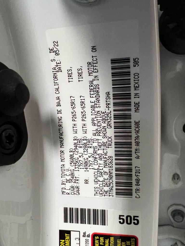 Used 2022 Toyota Tacoma TRD Sport w/ Technology Package image 31