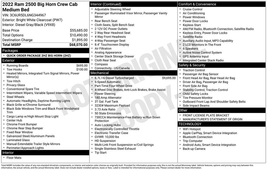 Certified 2022 RAM 2500 Big Horn image 45