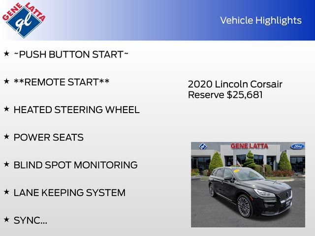 Used 2020 Lincoln Corsair Reserve w/ Equipment Group 201A AWD/4WD image 35