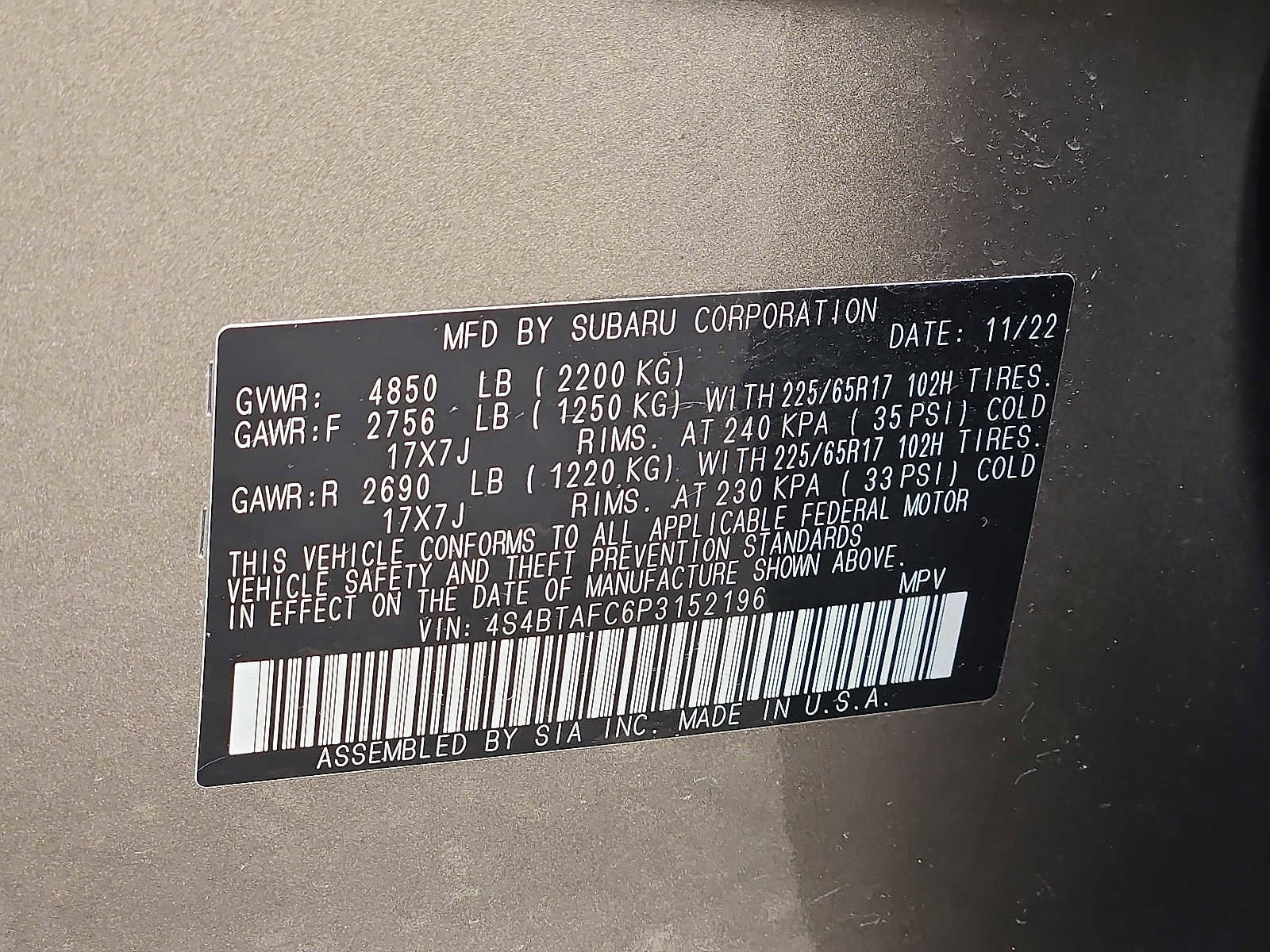 Used 2023 Subaru Outback Premium image 26