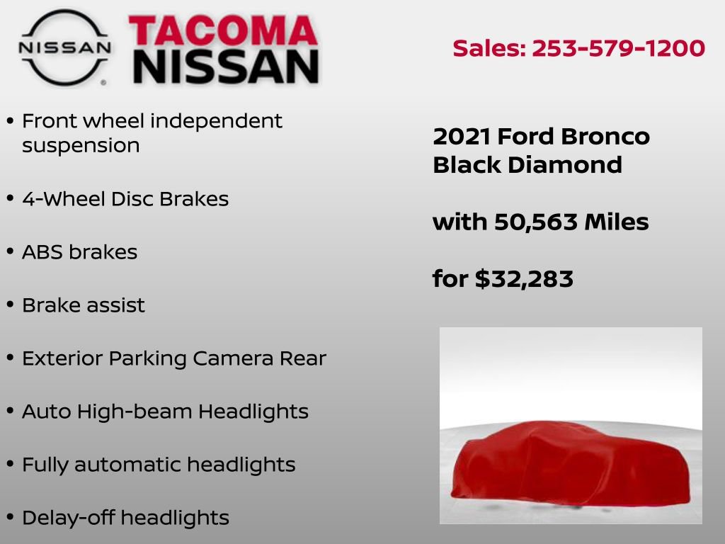 Used 2021 Ford Bronco Black Diamond image 8
