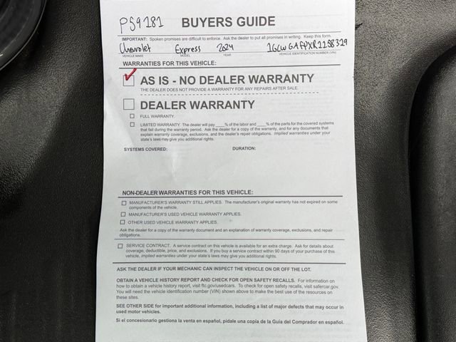 Used 2024 Chevrolet Express 2500 w/ Driver Convenience Package image 33