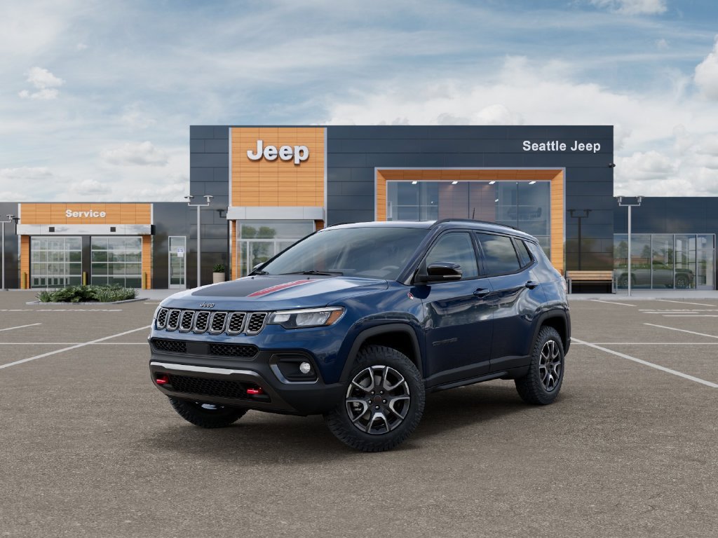 New 2026 Jeep Compass Trailhawk w/ Sun, Sound & Navigation Group AWD/4WD 360° Tour