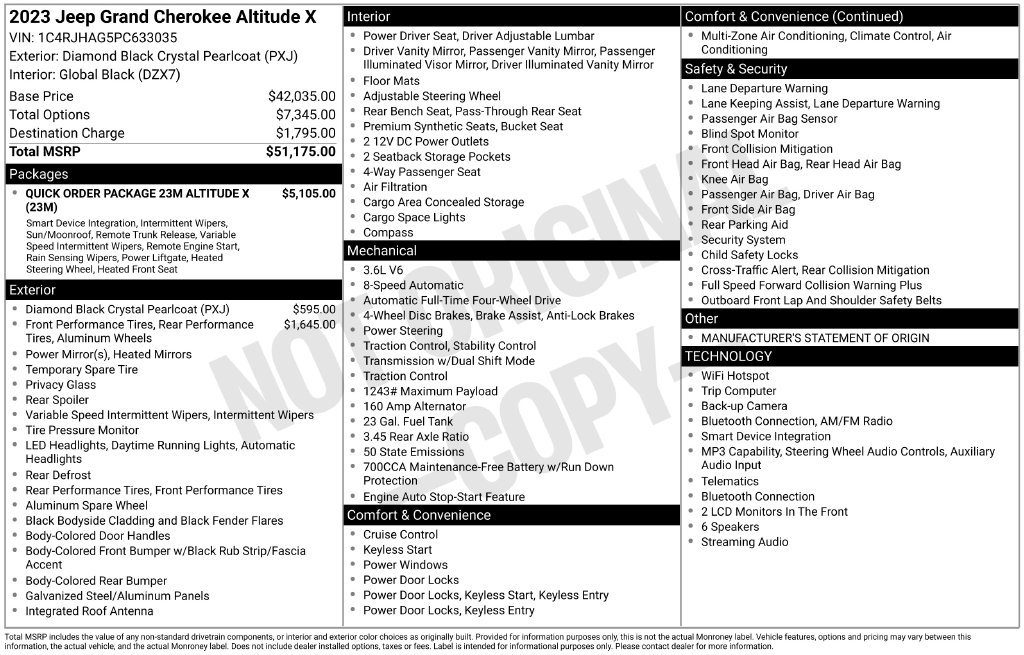 Used 2023 Jeep Grand Cherokee Altitude AWD/4WD image 38