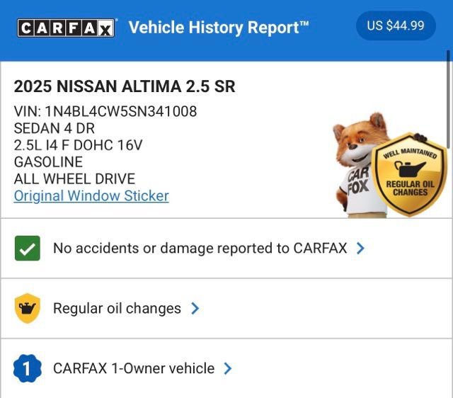 Used 2025 Nissan Altima 2.5 SR image 4