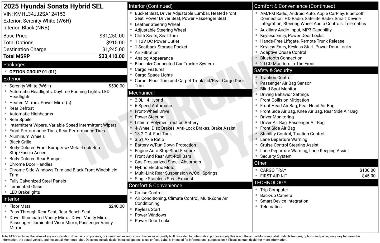 New 2025 Hyundai Sonata SEL FWD image 22
