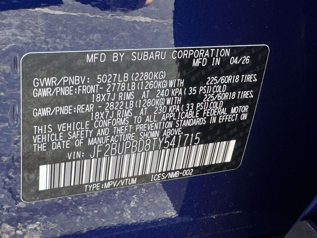 New 2026 Subaru Outback Premium AWD/4WD image 25