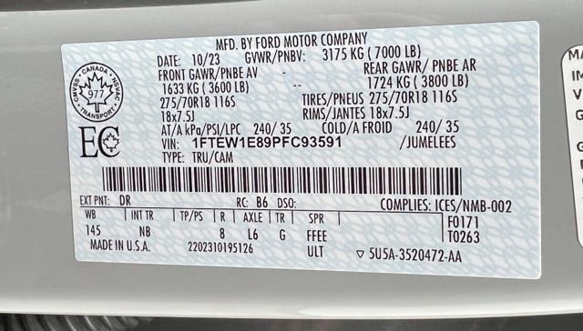 Used 2023 Ford F150 Tremor w/ Equipment Group 402A High image 62