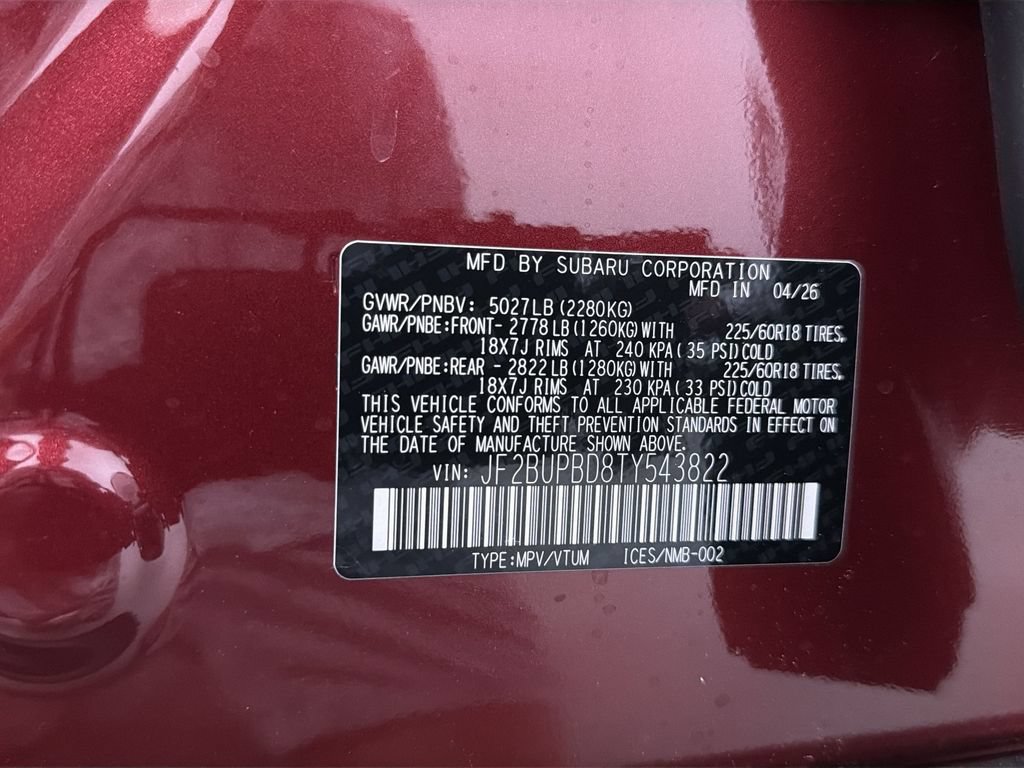 New 2026 Subaru Outback Premium AWD/4WD image 15
