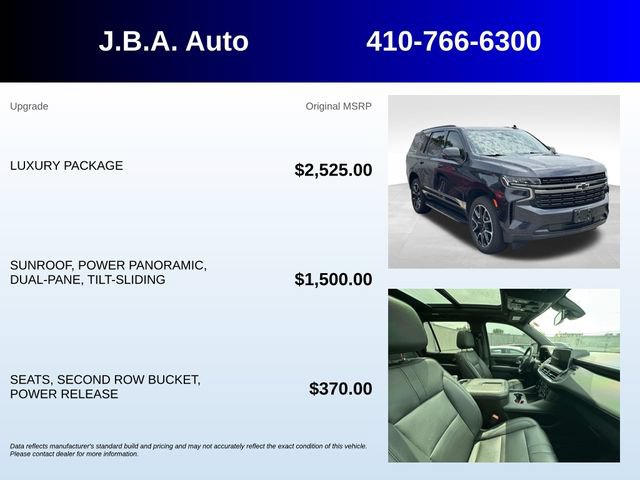 Certified 2022 Chevrolet Tahoe RST w/ Luxury Package AWD/4WD image 5