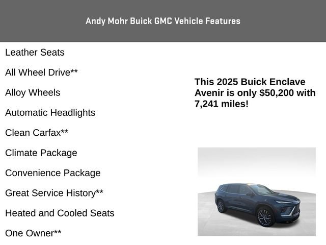 Used 2025 Buick Enclave Avenir w/ Super Cruise Package image 8