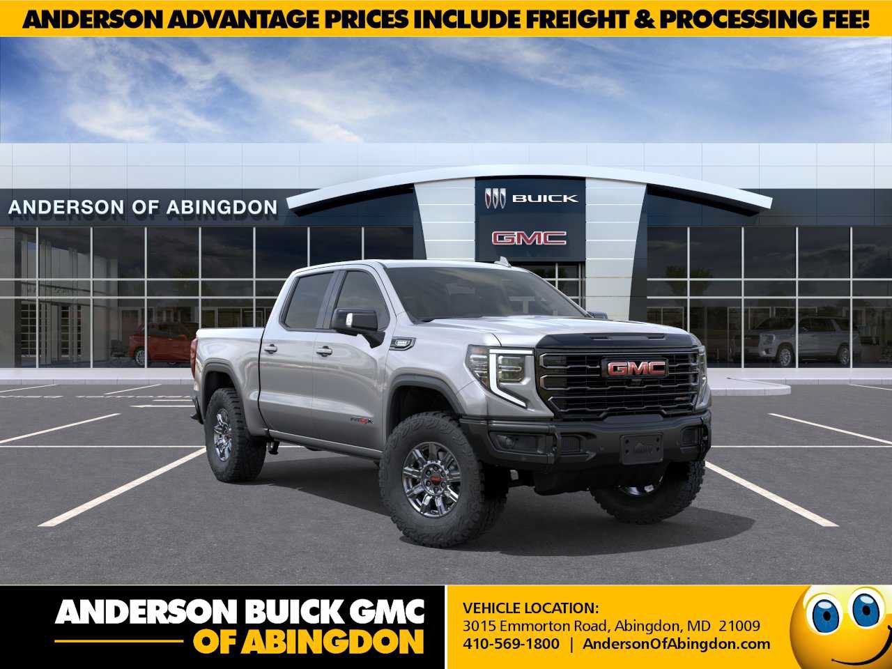 New 2026 GMC Sierra 1500 AT4X w/ LPO, Black Badging Package