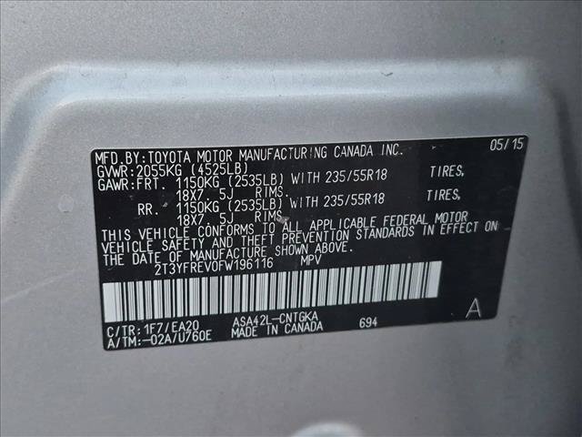 Used 2015 Toyota RAV4 Limited FWD image 15