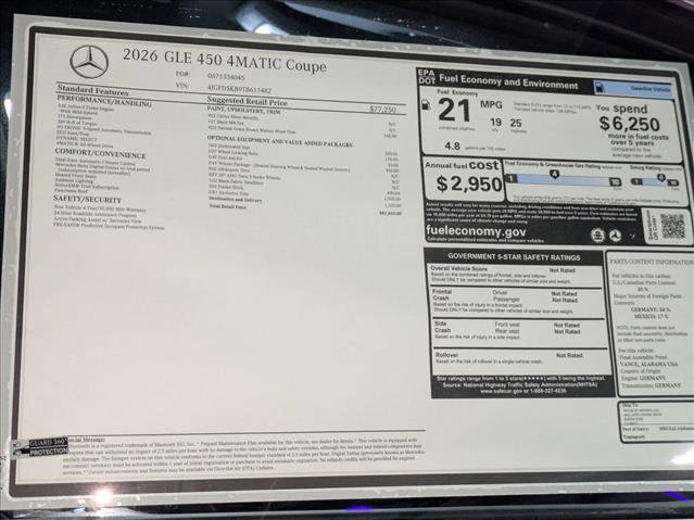 New 2026 Mercedes-Benz GLE 450 4MATIC Coupe image 19
