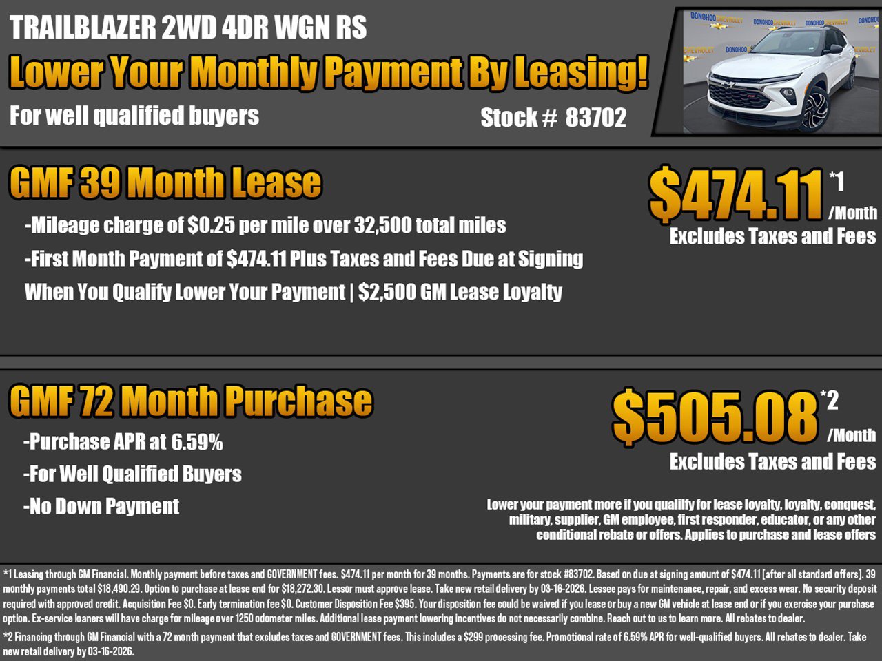 New 2026 Chevrolet TrailBlazer RS w/ Driver Confidence Package image 2