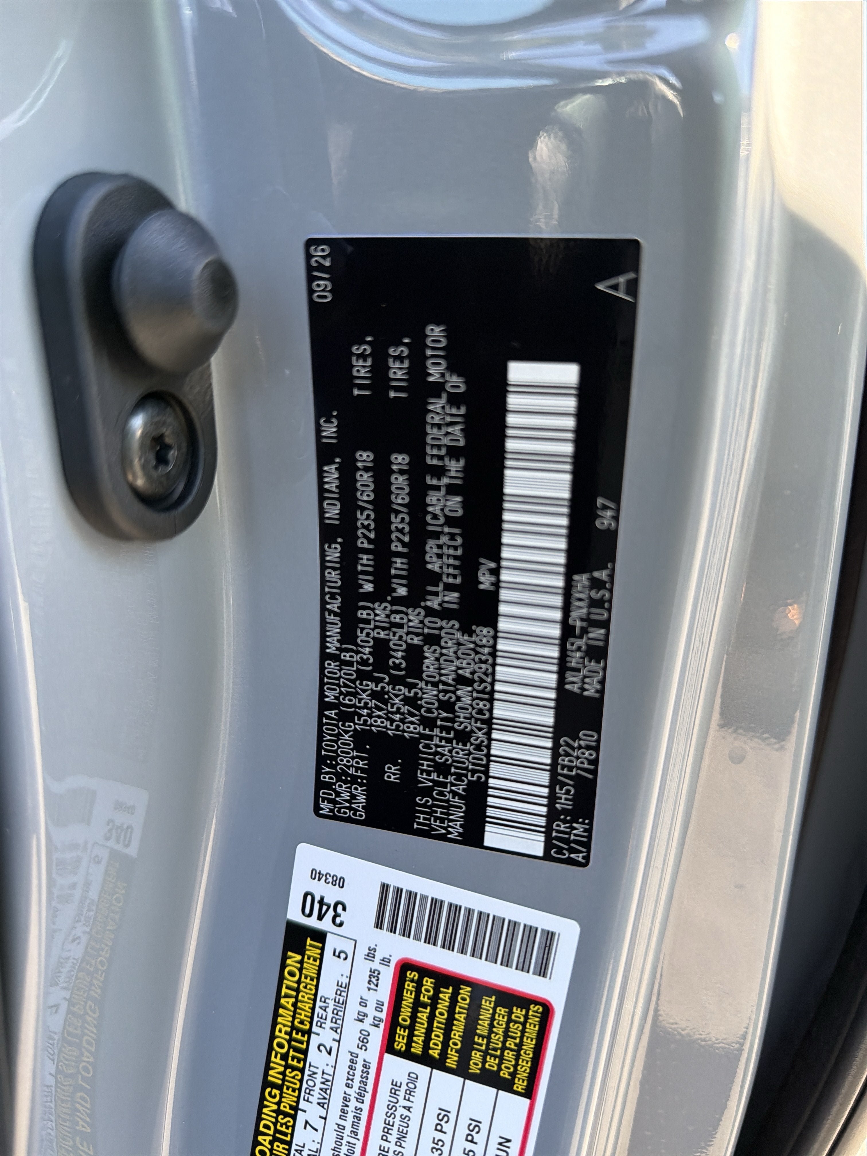 New 2026 Toyota Sienna AWD image 11