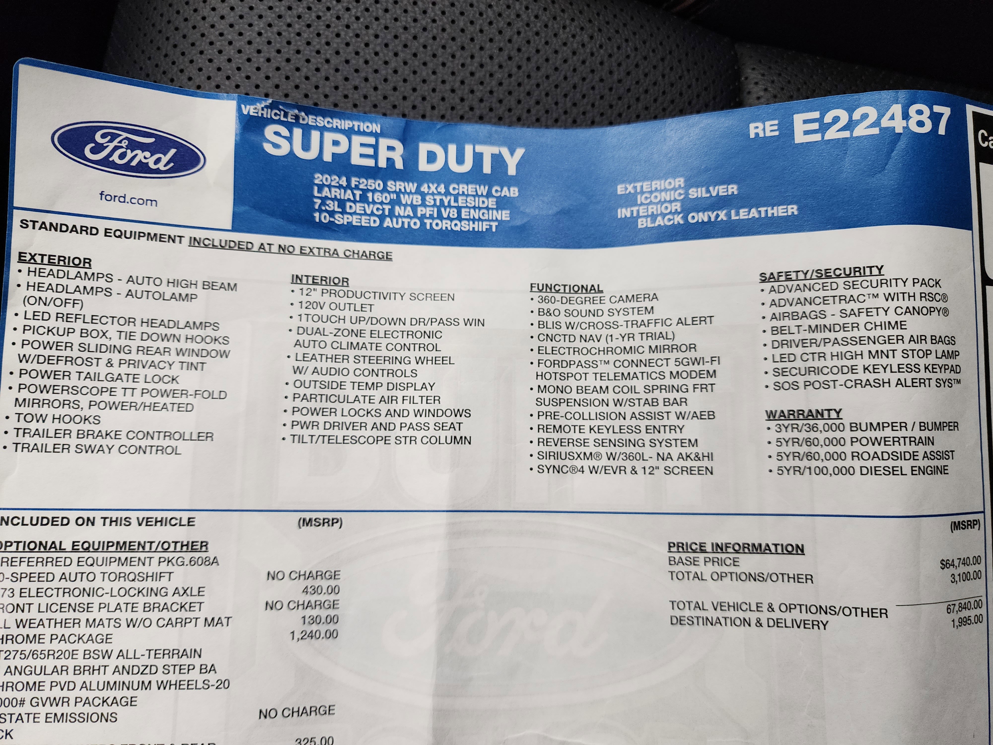 Used 2024 Ford F250 Lariat w/ Chrome Package image 51