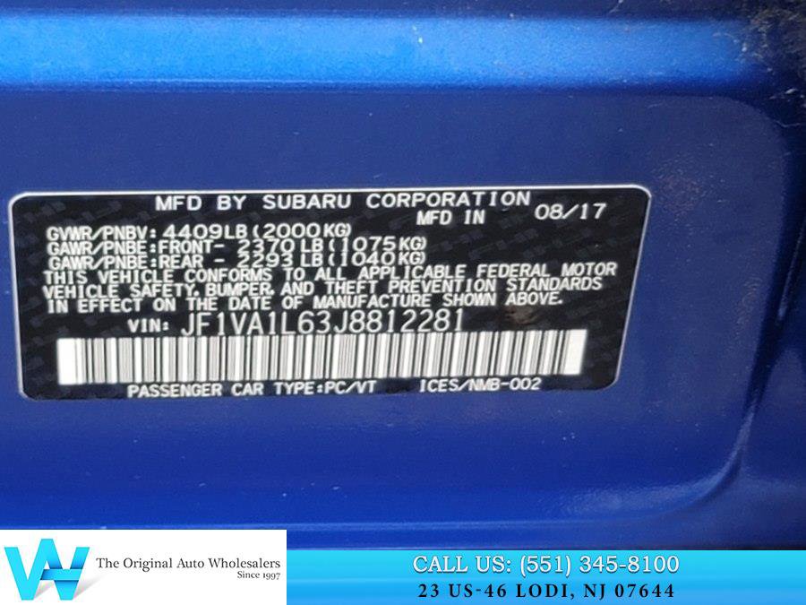 Used 2018 Subaru WRX Limited image 29