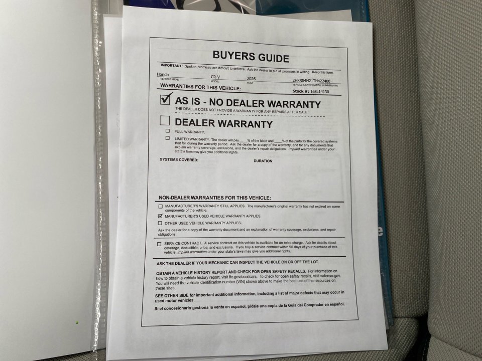 Certified 2026 Honda CR-V LX image 33