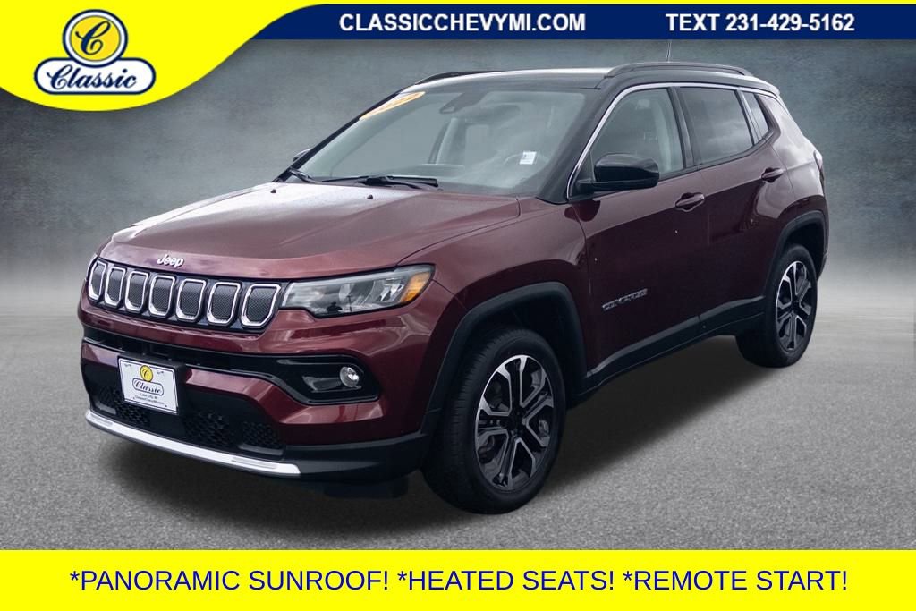 Used 2022 Jeep Compass Limited w/ Sun and Sound Group