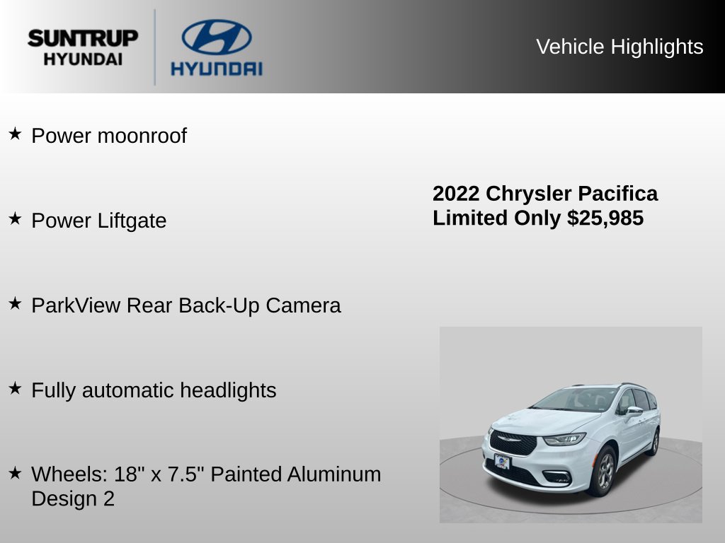 Used 2022 Chrysler Pacifica Limited AWD/4WD image 16