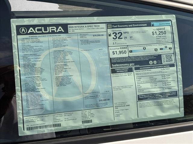 Used 2026 Acura Integra A-Spec FWD image 19
