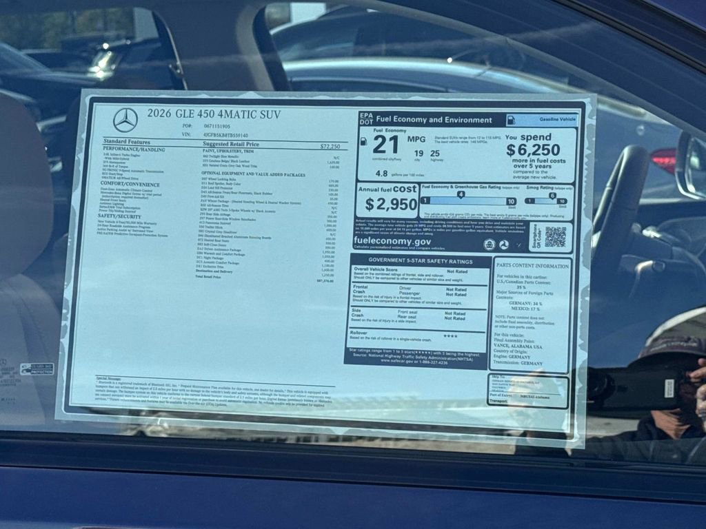 New 2026 Mercedes-Benz GLE 450 GLE 450 image 9