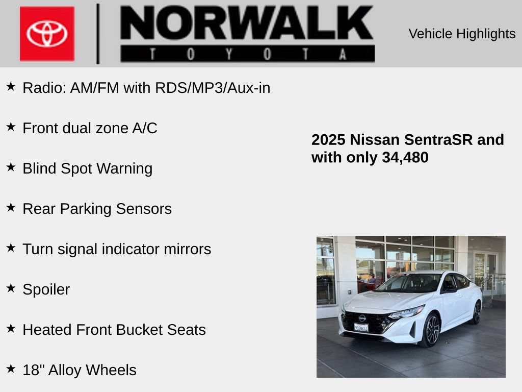 Used 2025 Nissan Sentra SR FWD image 10