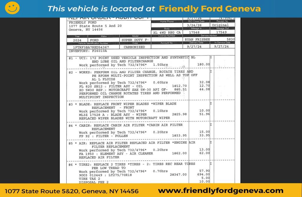 Used 2024 Ford F350 XL w/ Snow Plow Prep Package AWD/4WD image 4