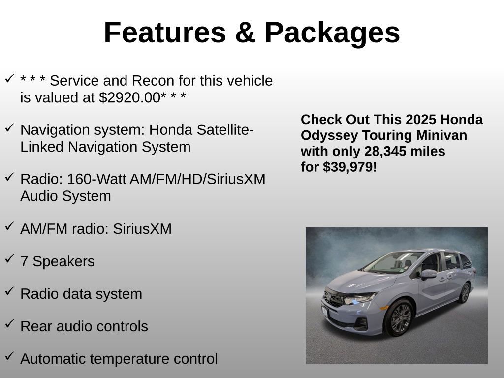 Certified 2025 Honda Odyssey Touring image 8