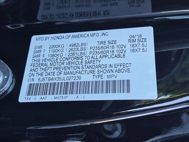 Used 2018 Acura RDX w/ AcuraWatch Plus Package AWD/4WD image 24