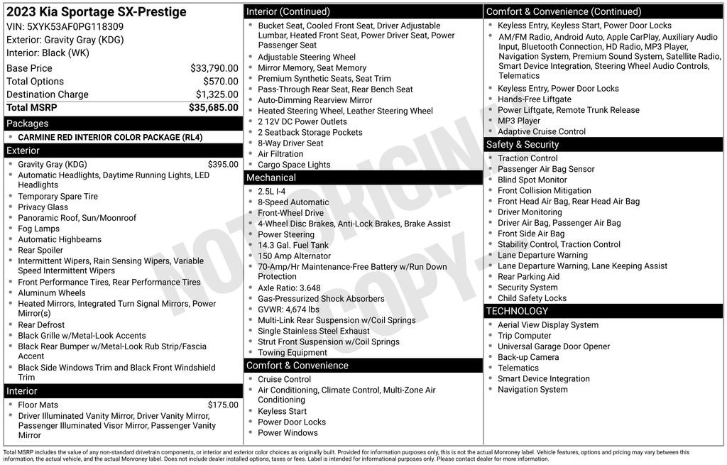 Used 2023 Kia Sportage SX image 51